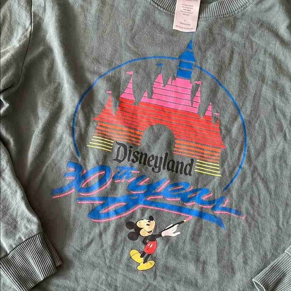 Disney Kids Teal Disneyland Sweatshirt - Picture 3 of 3